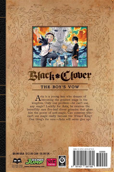 In the clover kingdom, magic is everything and the greatest sorcerers rule over all. Black Clover Manga Volume 1