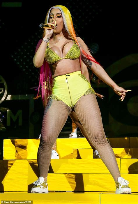 cardi b flaunts her figure during summer jam after postponing shows to recover from plastic