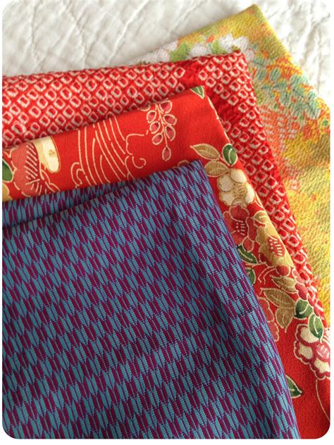 Quilt Otaku Japanese Silk Kimono Fabric