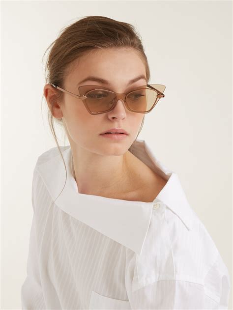 Karen Walker Eyewears Cat Eye Mrs Brill Sunglasses Are Selected From