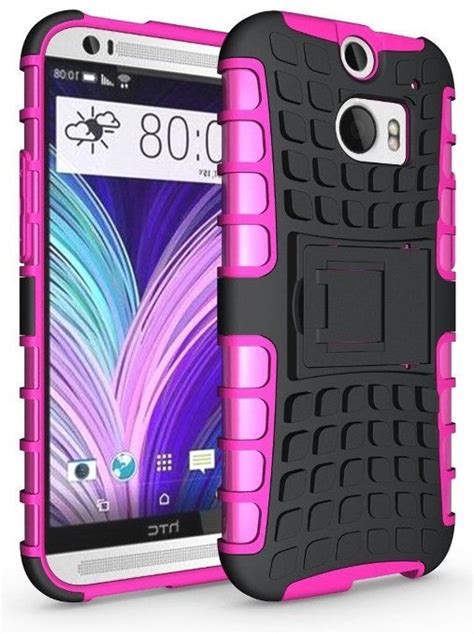 Mylife Slate Black And Bright Pink {rugged Design} Two Piece Neo Hybrid Shockproof Kickstand