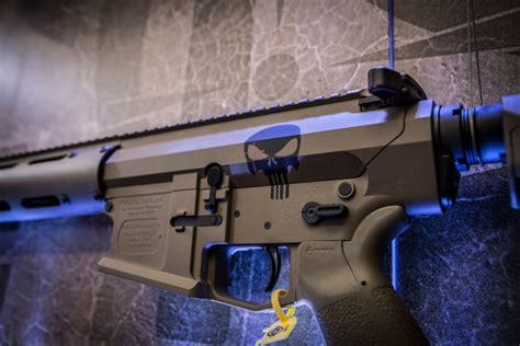 Punisher Logo On A Magpul FDE Chris Kyle AR308 From The Gun Co Mad