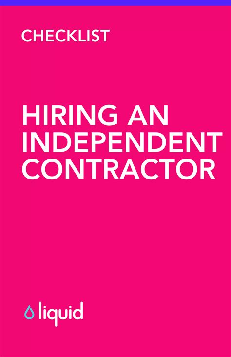 Hiring an Independent Contractor