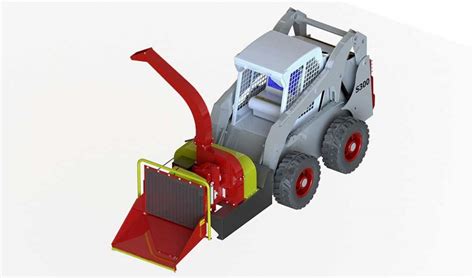 Chipeadora Astilladora de Ramas montado em mini pala mecánica PDU 200