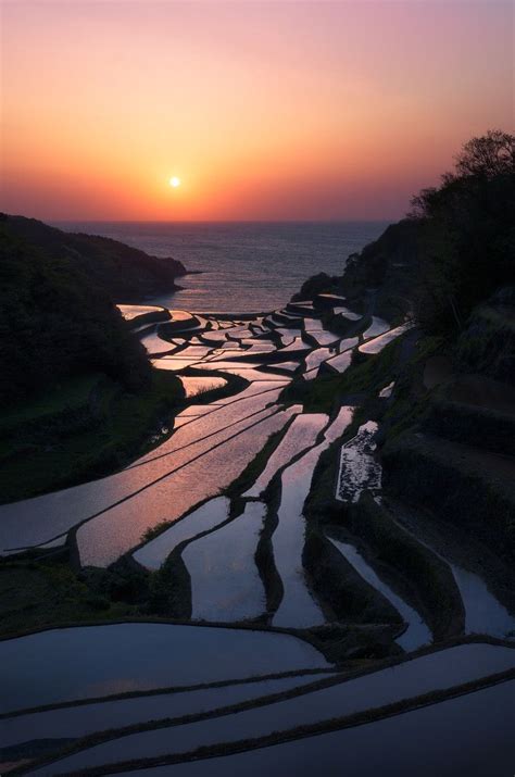 Beautiful Rice Terraces Of Saga Hamanoura Japan With Images