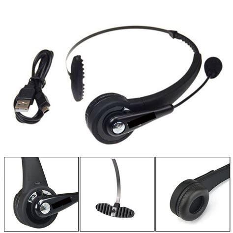 Overhead Bluetooth Wireless Trucker Headset With Boom Mic For Ps3