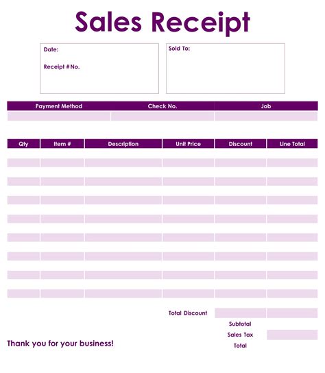 Best Images Of Printable Blank Receipt Form Template Free Printable