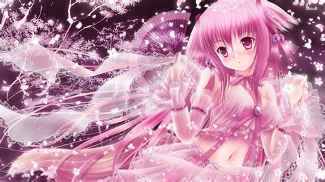 Pink Wallpaper Pc Anime Pink Anime Girl Wallpapers Wallpaper Hd 4k