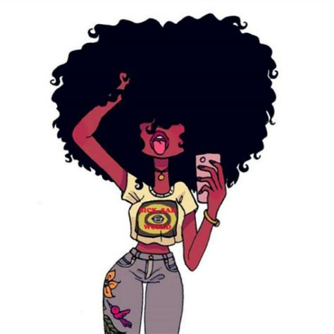 Black Girl Afro Drawing Free Download On Clipartmag