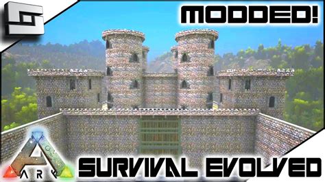Modded Ark Survival Evolved Castle Architecture E27 Gameplay