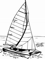Catamaran Sailboat Clipart Vector Water Boat Drawing Svg Sail Getdrawings Icons Background Transparent Freeiconspng Boats sketch template