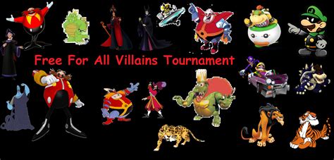 Free For All Villains Tournament Disney Versus Non Disney Villains
