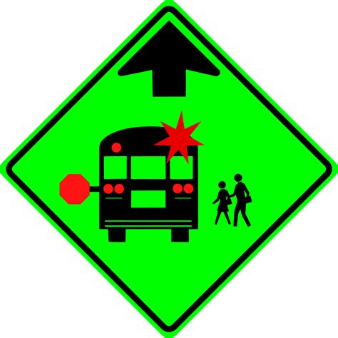 Security Signs And Decals Home Furniture And Diy School Bus Stop Ahead
