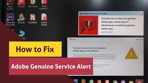 How To Fix Adobe Genuine Service Alert You Have One Or More Non