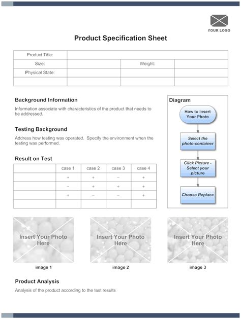 5 Free Specification Sheet Templates Word Excel Pdf Formats