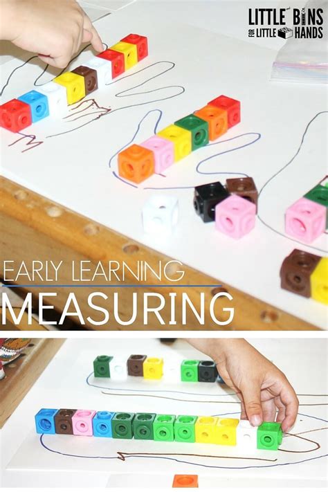 Preschool Math Measuring Activity Using Hands and Feet