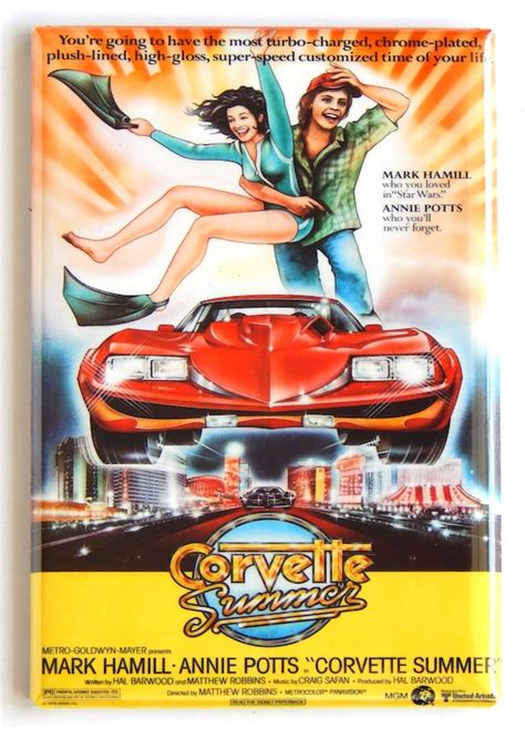 Corvette Summer Movie Poster Fridge Magnet Etsy