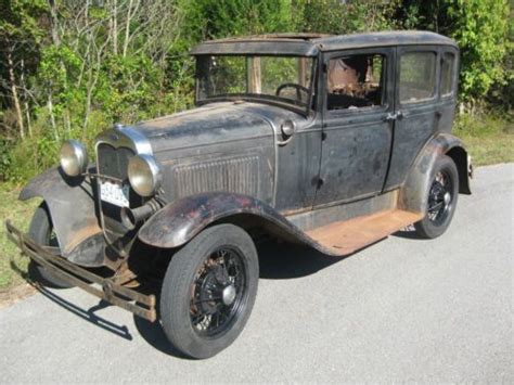 Buy Used 1930 Model A Ford Town Sedan Deluxe Fordor Barn Find Runs