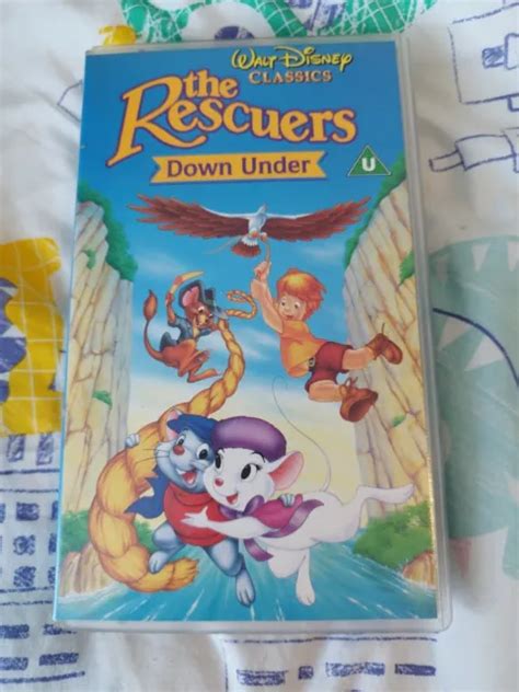 THE RESCUERS DOWN Under VHS Walt Disney Classics Video Tape PicClick AU
