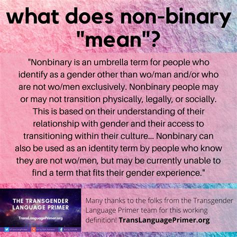 What Does Non Binary Mean What Does Non Binary Gender Mean And Things