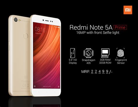 Features 5.5″ display, snapdragon 435 chipset, 13 mp primary camera, 16 mp front camera, 3080 mah battery, 64 gb versions: Xiaomi Redmi Note 5A Prime Price In Nepal: Features And More
