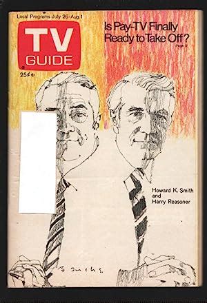 Tv Guide Howard K Smith Harry Reasoner Cover By Bernard