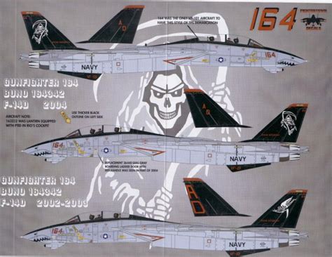 Fightertown Decals 132 Vf 101 Grim Reapers F 14abd Decal Sheet