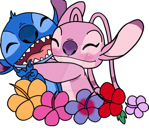 Best Ideas For Coloring Stitch And Angel Wallpaper