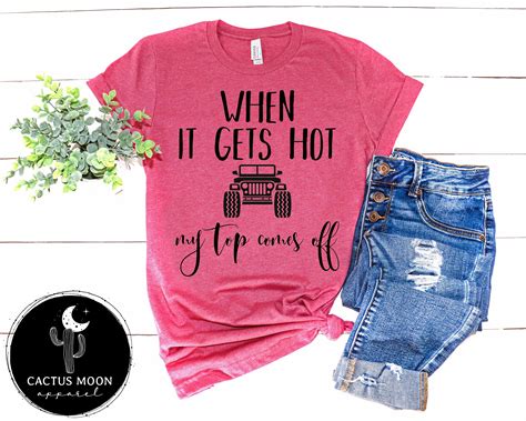 When It Gets Hot My Top Comes Off Shirt Short Or Long Sleeve Etsy