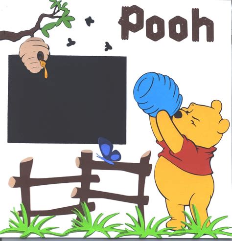 Winnie The Pooh Disney Scrapbook Layout In 2021 Disney Scrapbooking
