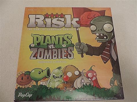 Risk Board Game Plants Vs Zombies Collectors Edition New Factory Sealed