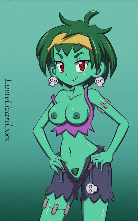 Thelustylizard Rottytops Shantae Series Animated Girl Belt Bouncing Breasts Breasts
