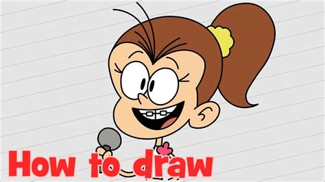 How To Draw The Loud House Characters Luan Loud Youtube