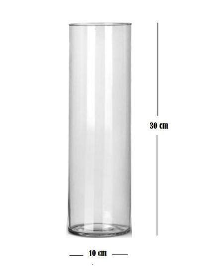 Vaso Tubo De Vidro Cilíndrico Transparente Para Decoração Arranjos
