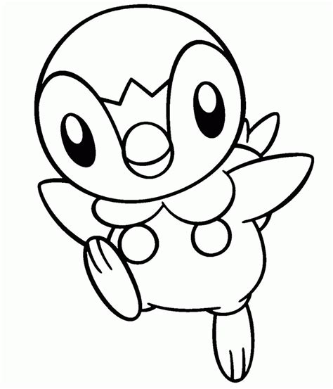 Piplup Coloring Pages The Only Exception Is Unova Which Begins With