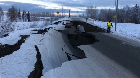Magnitude 70 Earthquake Shakes Alaska Damaging Roads Buildings