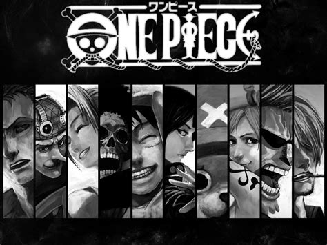 One Piece Black And White Wallpapers Wallpaper Cave