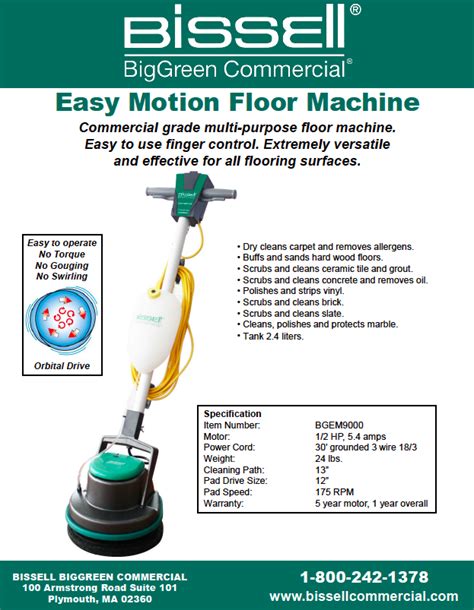 Orbital Floor Machine Easy Motion Bgem9000 Versatility At Its Best