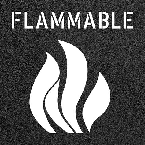 Flammable Stencil Stop