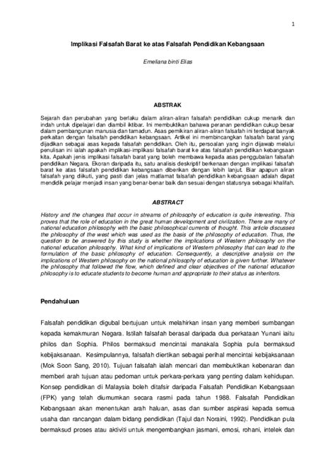 Terdapat beberapa faktor bagi pembentukan fpk. (PDF) Implikasi Falsafah Barat ke atas Falsafah Pendidikan ...
