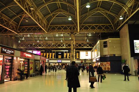Charing Cross Station Interior At Night © Mj Reilly Geograph
