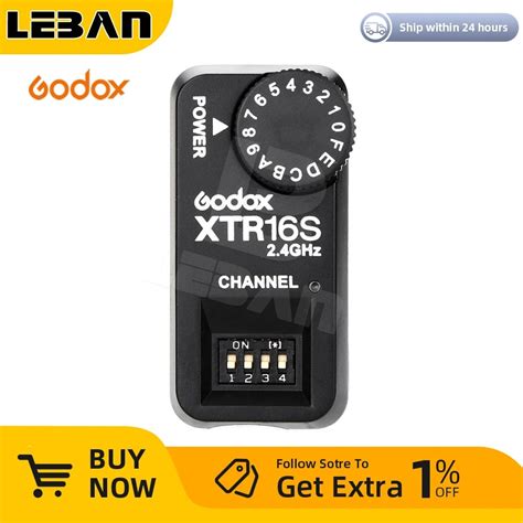godox 2 4g wireless xtr 16s wireless control flash trigger receiver for x1c x1n xt 16s trigger