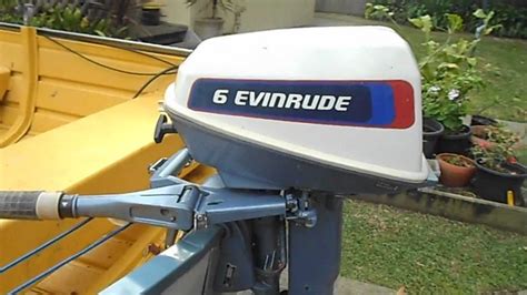 Evinrude 6hp Outboard Start Up Youtube