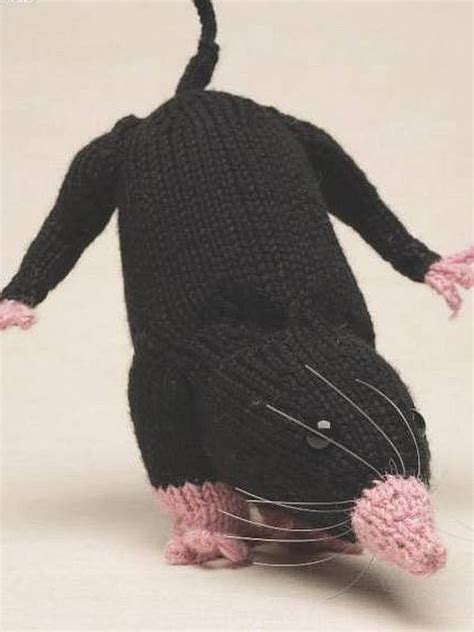 Mole Knitted Woodland Creatures Laughing Hens
