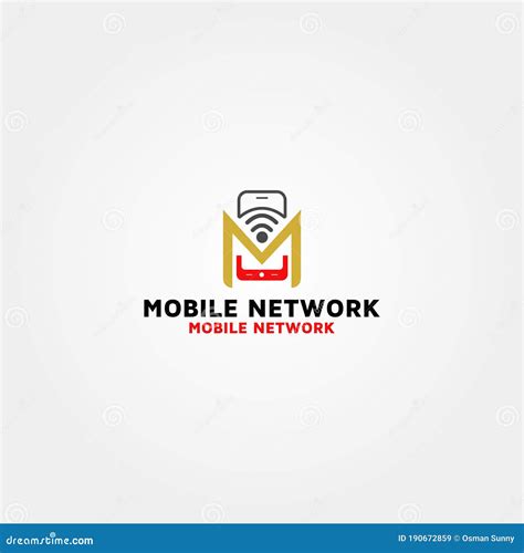Mobile Network Vector Logo Design Stock Vector Illustration Of Idea