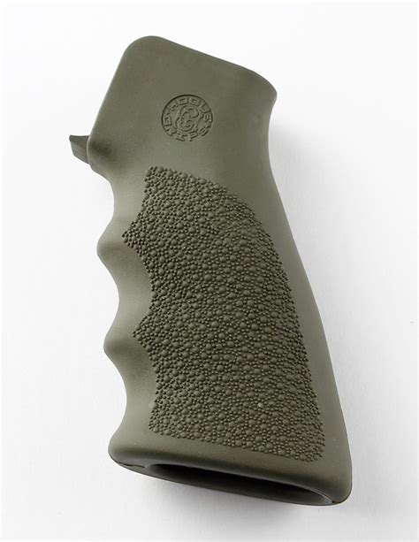 Ar 15 M16 Overmolded Rubber Grip With Finger Grooves Od Green