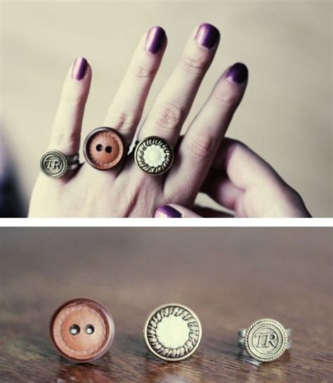 11 Simple Diy Craft Ideas For Adults Diy Button Rings