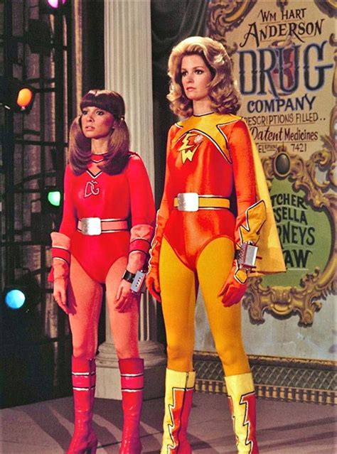 Deidre Hall And Judy Strangis In Electra Woman And Dyna Girl 1976 Girls Tv Series Deidre