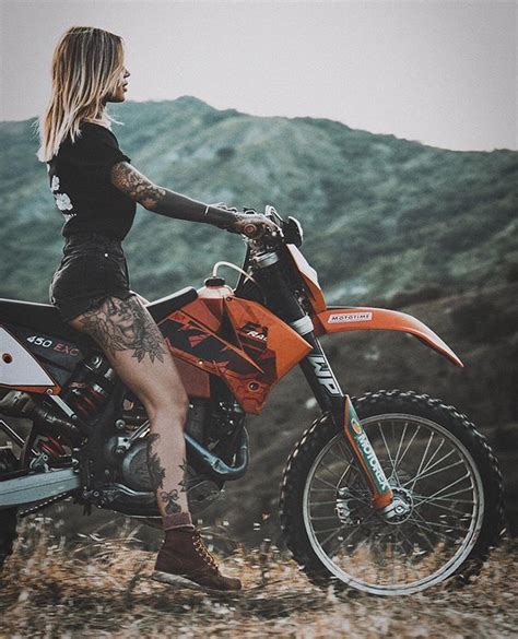 Motorcross Bike Motorbike Girl Dirt Bike Girl Cars Vintage