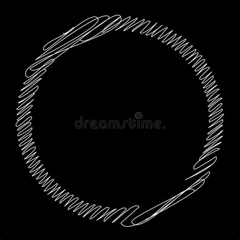 Circle Freehand Drawing Hand Drawn Scribble Doodle Sketch Shape